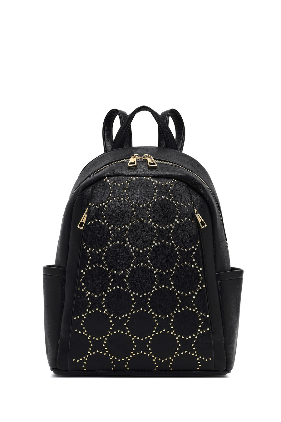 Women's Black Patterned Backpack 25ABD265418 | Derimod