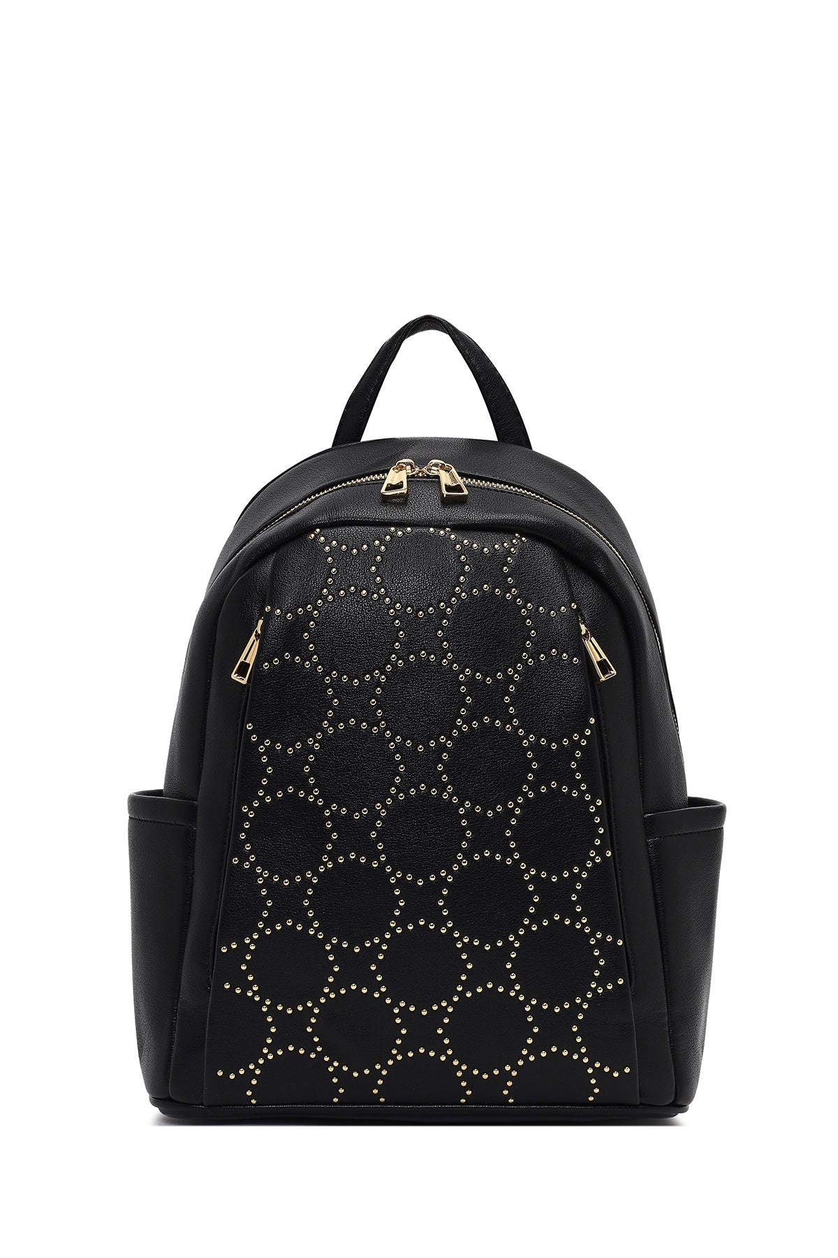 Kadın Siyah Desenli Sırt Çantası