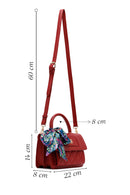 Woman Burgundy Long Strap Quilted Mini Crossbody Bag | Derimod