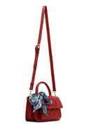 Woman Burgundy Long Strap Quilted Mini Crossbody Bag | Derimod