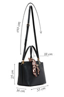Women's Black Long Strapped Accessorized Shoulder Bag | Derimod