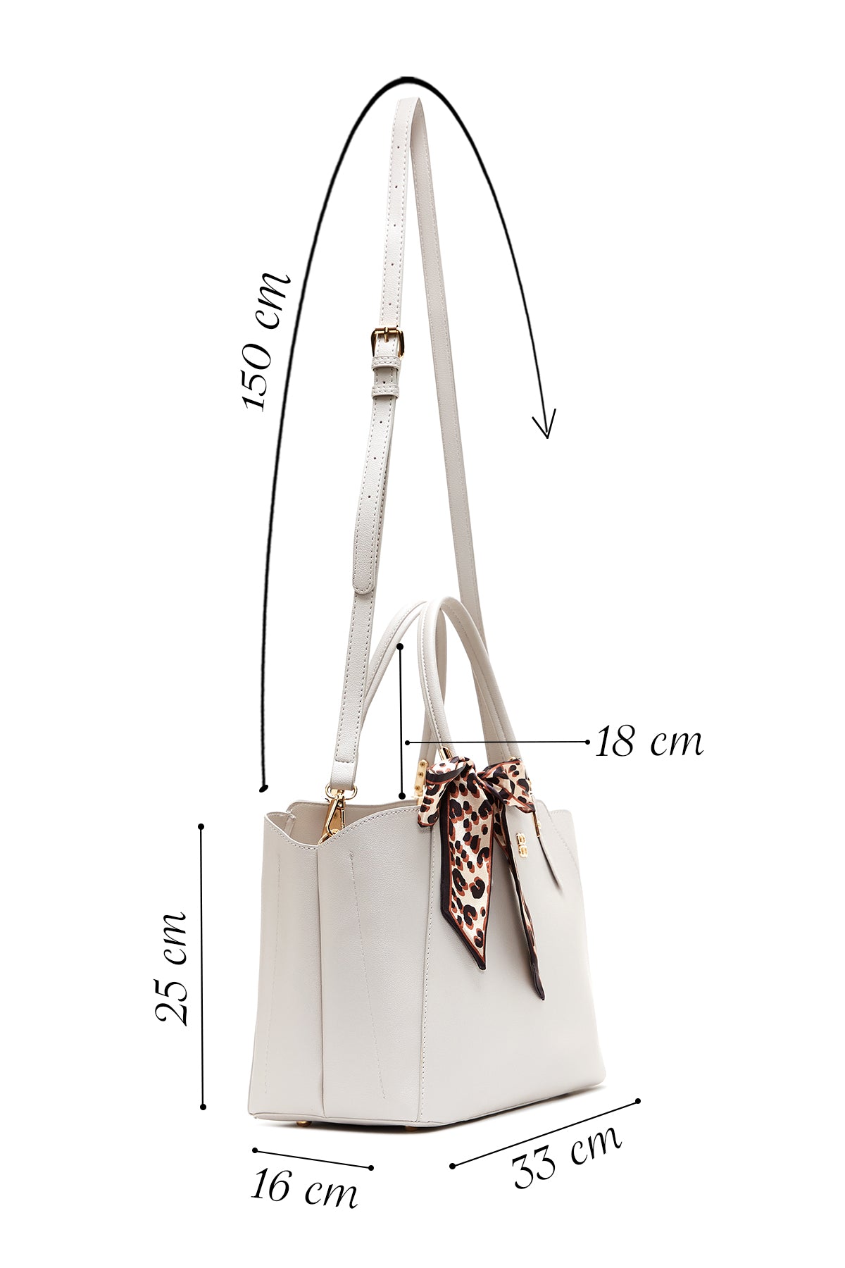 Kadın Vizon Uzun Askılı Aksesuarlı Kol Çantası