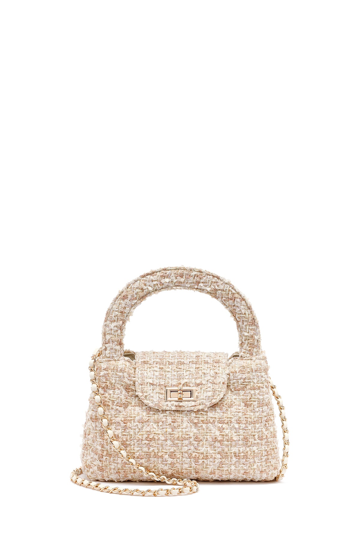 Woman Cream Long Strap Mini Handbag 25ABD27056F | Derimod