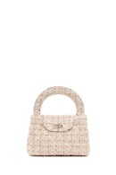 Woman Cream Long Strap Mini Handbag | Derimod