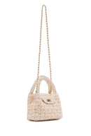 Woman Cream Long Strap Mini Handbag | Derimod