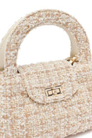 Woman Cream Long Strap Mini Handbag | Derimod