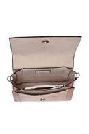 Kadın Bej Uzun Askılı Kroko Desenli Çapraz Çanta | Derimod