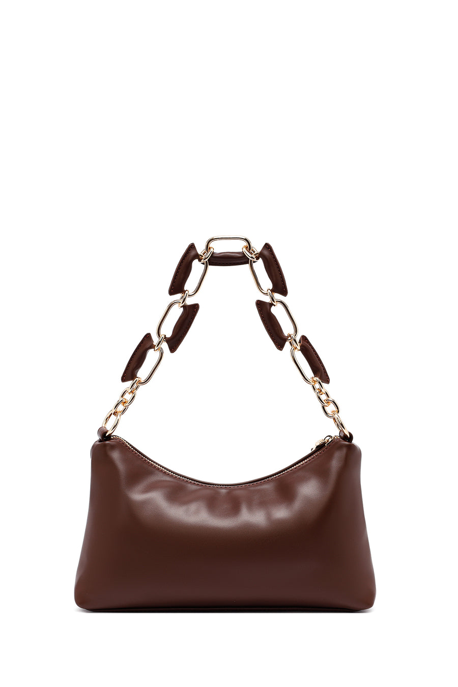 Woman Brown Long Strap Shoulder Bag