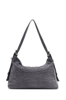 Woman Gray Fabric Shoulder Bag | Derimod