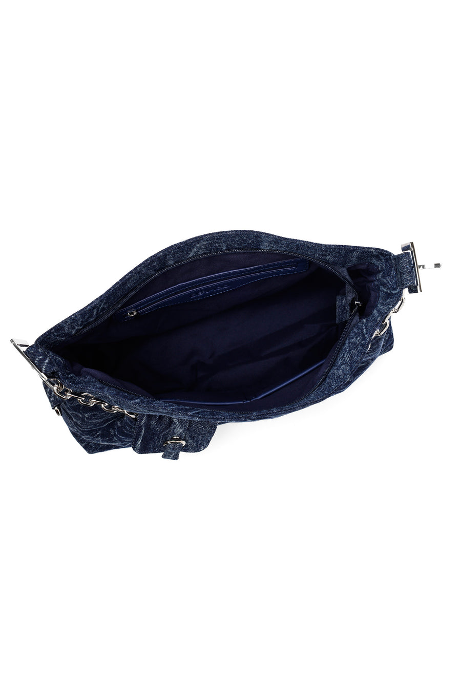 Woman Blue Jean Fabric Shoulder Bag