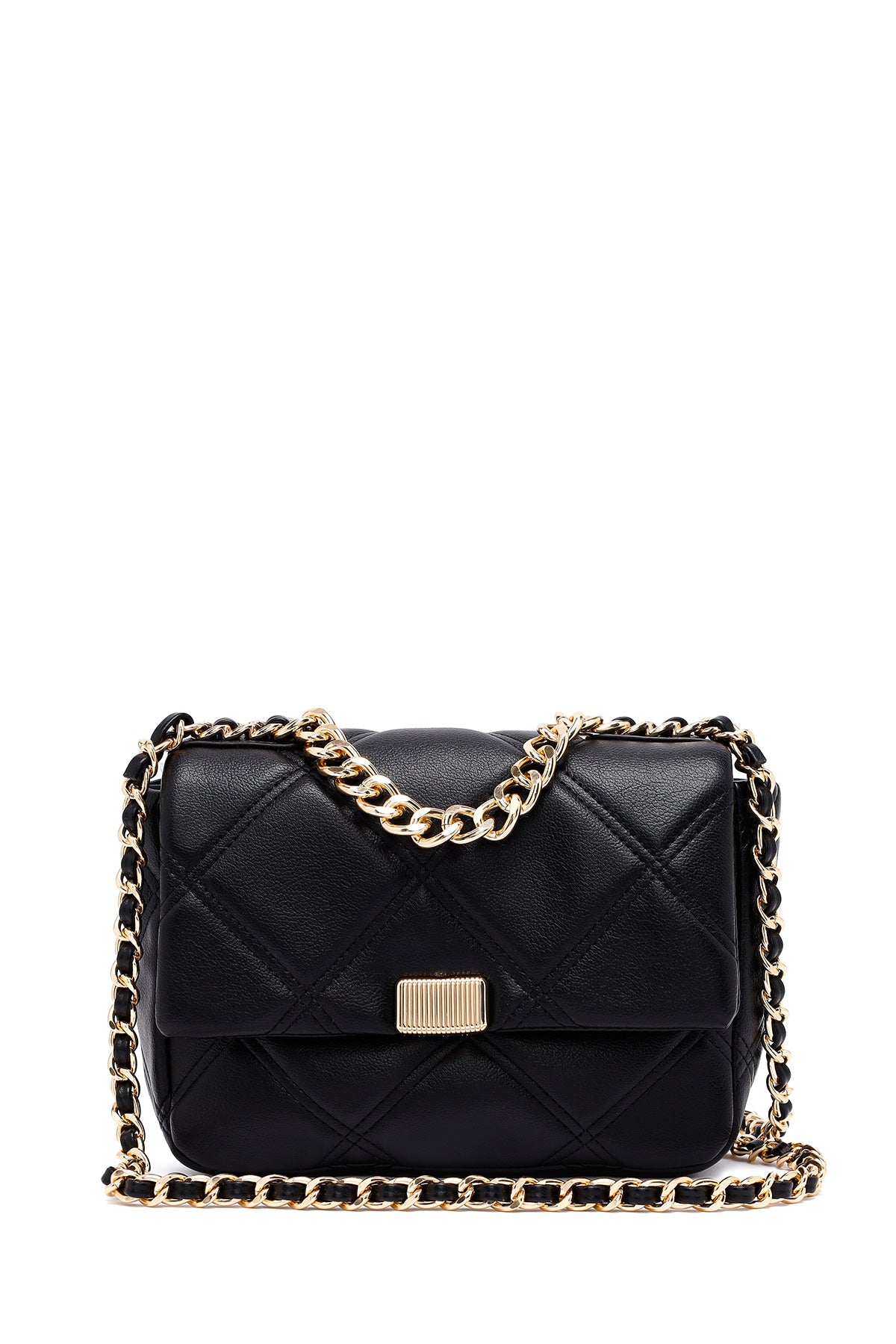 Woman Black Long Strap Quilted Crossbody Bag 25ABD2709KP | Derimod