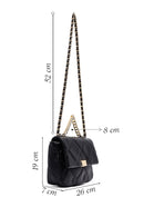 Woman Black Long Strap Quilted Crossbody Bag | Derimod