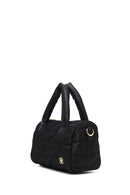 Kadın Siyah Uzun Askılı Charmlı Kumaş Kol Çantası | Derimod