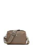 Women's Khaki Long Strap Fabric Crossbody Bag | Derimod