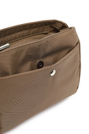 Women's Khaki Long Strap Fabric Crossbody Bag | Derimod