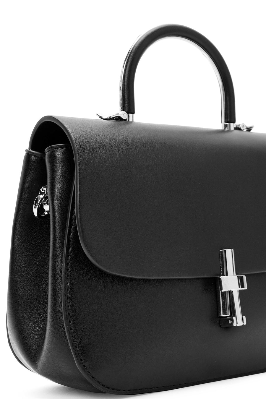 Women's Black Long Strap Classic Shoulder Bag