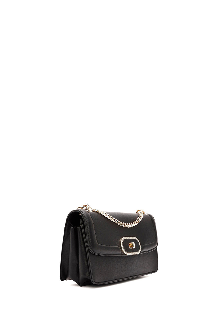 Women's Black Long Chain Strap Shoulder Bag