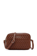 Woman Brown Quilted Crossbody Bag | Derimod
