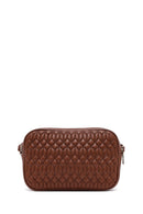 Woman Brown Quilted Crossbody Bag | Derimod