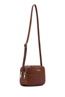 Woman Brown Quilted Crossbody Bag | Derimod