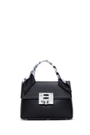 Women's Black Long Strapped Mini Crossbody Bag with Accessories | Derimod