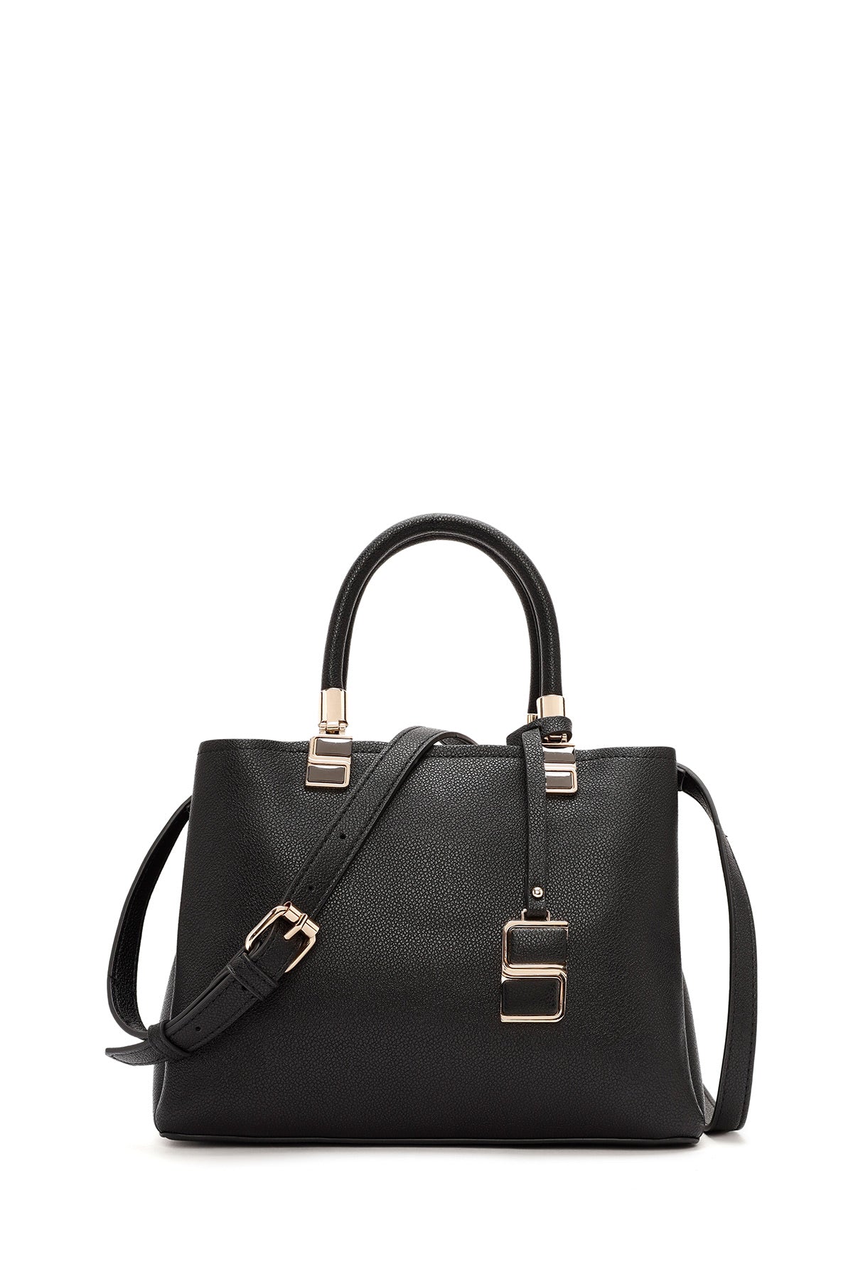 Kadın Siyah Uzun Askılı Aksesuar Detaylı Kol Çantası 25ABD280818 | Derimod