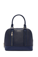 Woman Navy Blue Long Strap Classic Shoulder Bag | Derimod