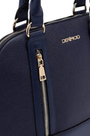 Woman Navy Blue Long Strap Classic Shoulder Bag | Derimod