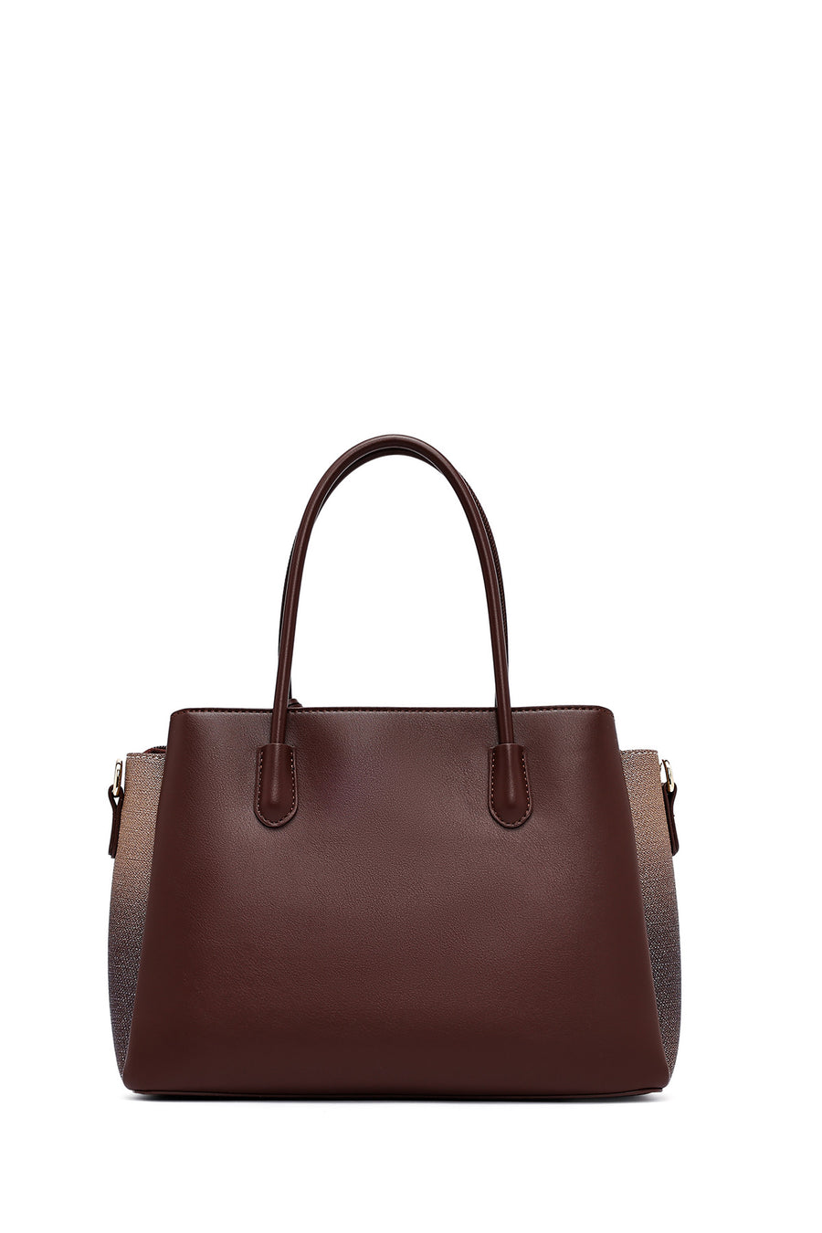 Woman Brown Long Strap Printed Handbag