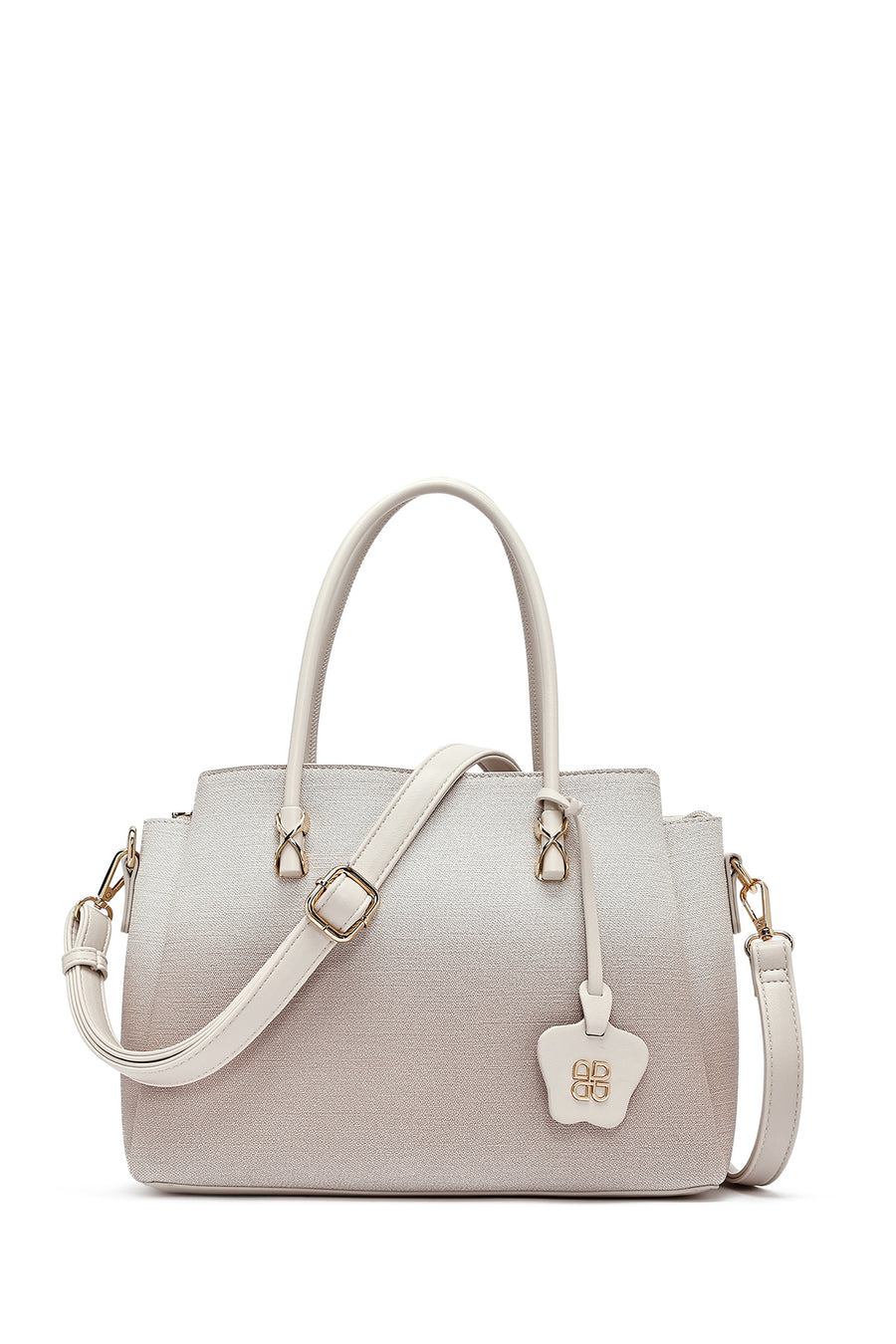 Woman Cream Long Strap Printed Handbag 25ABD281226 | Derimod