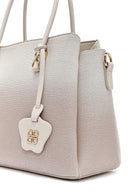 Kadın Krem Uzun Askılı Baskılı Kol Çantası | Derimod