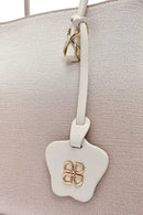 Kadın Krem Uzun Askılı Baskılı Kol Çantası | Derimod