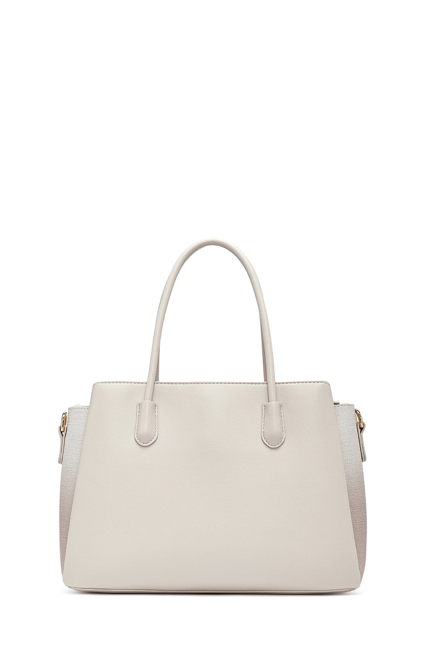 Woman Cream Long Strap Printed Handbag