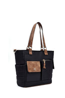 Kadın Siyah Uzun Askılı Kumaş Omuz Çantası | Derimod