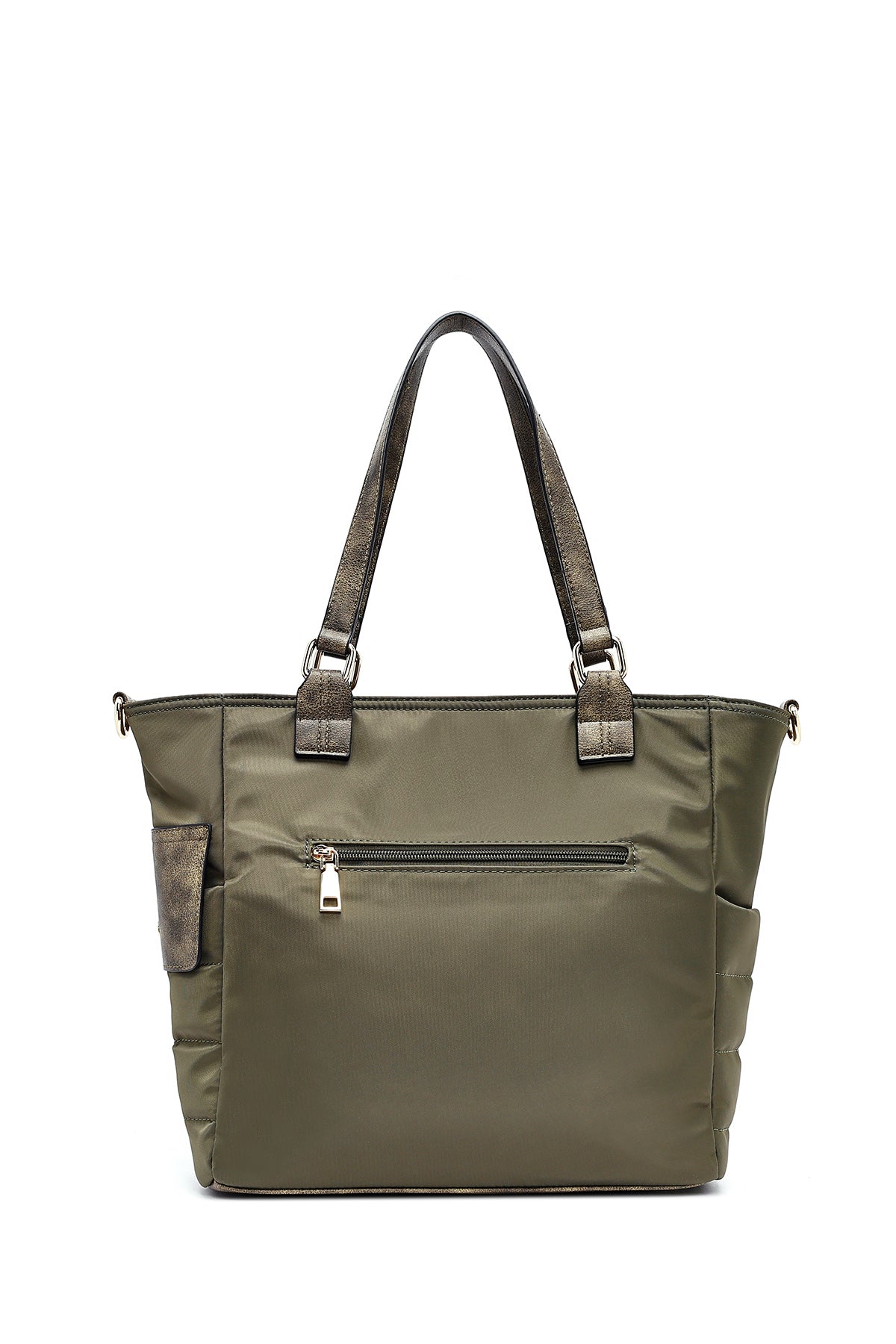 Kadın Haki Uzun Askılı Kumaş Omuz Çantası