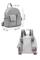 Kadın Gri Kumaş Sırt Çantası | Derimod