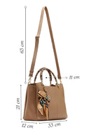 Women's Beige Long Strapped Accessorized Handbag | Derimod