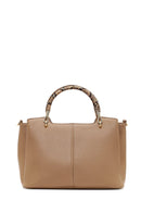 Women's Beige Long Strapped Accessorized Handbag | Derimod