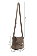 Women's Taupe Long Strap Crossbody Bag | Derimod
