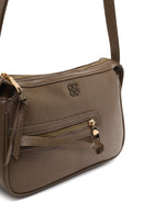 Women's Taupe Long Strap Crossbody Bag | Derimod