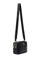 Women's Black Long Strapped Printed Crossbody Bag | Derimod