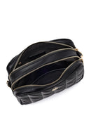 Women's Black Long Strapped Printed Crossbody Bag | Derimod