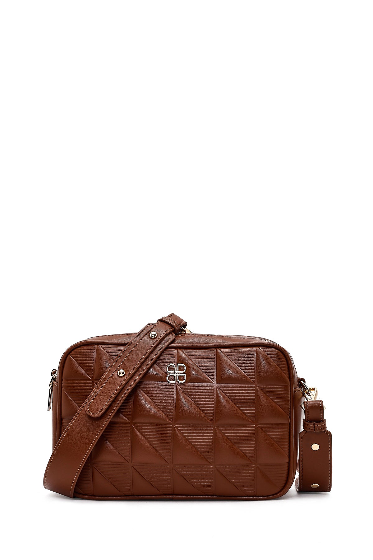 Women's Brown Long Strapped Printed Crossbody Bag 25ABD284926 | Derimod