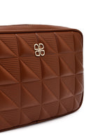 Women's Brown Long Strapped Printed Crossbody Bag | Derimod