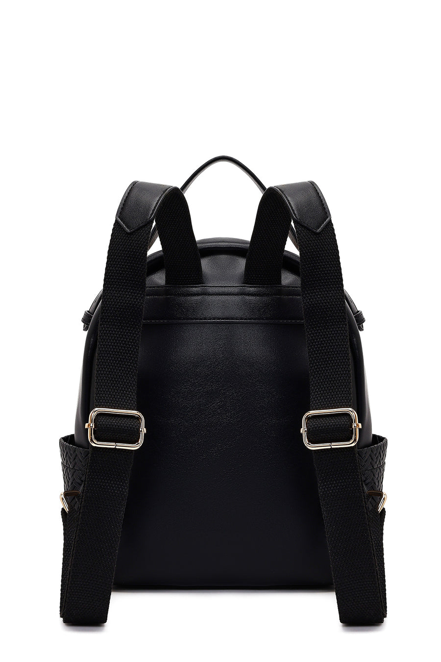 Women's Black Printed Backpack