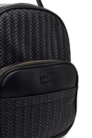 Women's Black Printed Backpack | Derimod