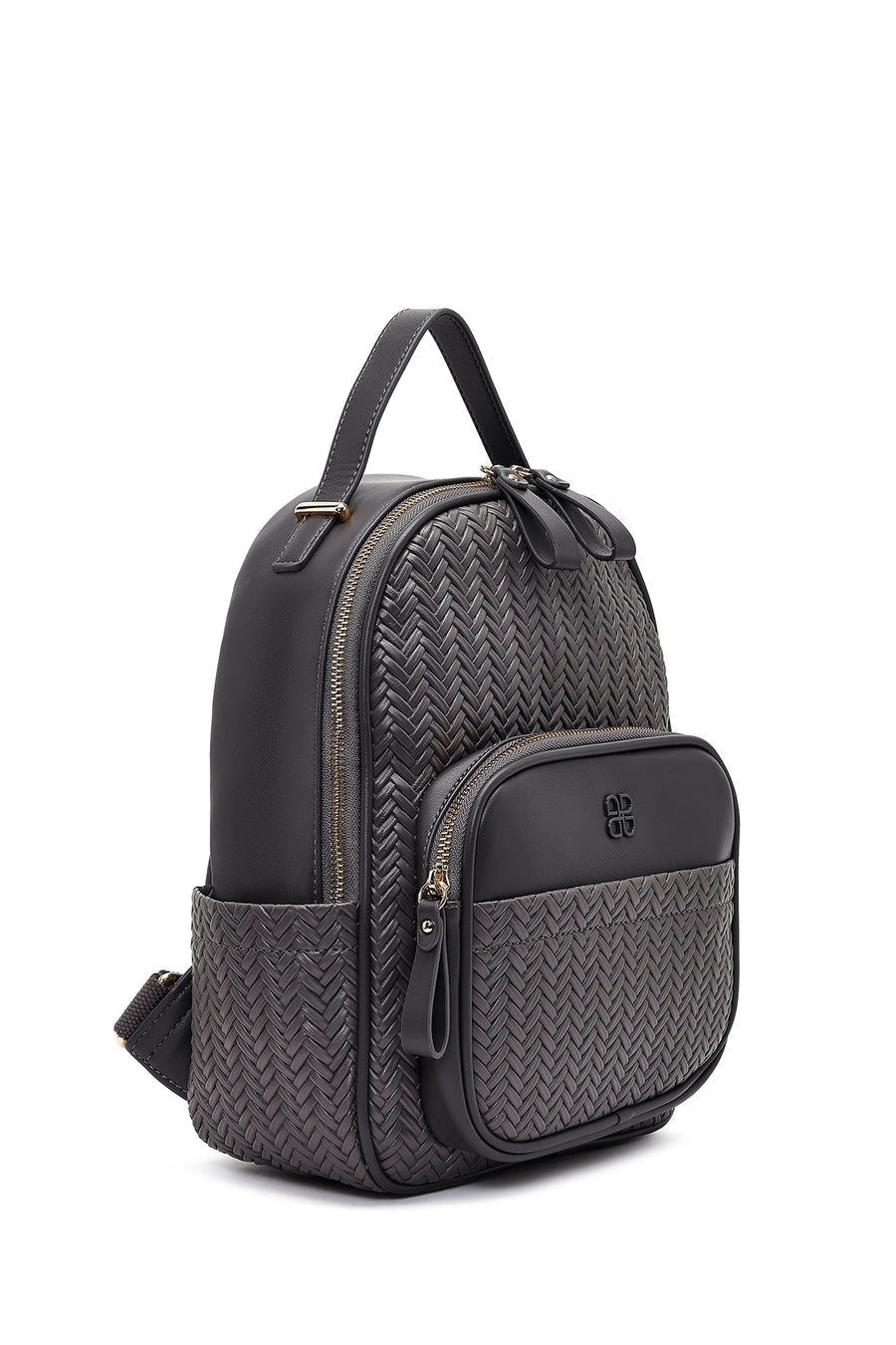 Women's Gray Printed Backpack