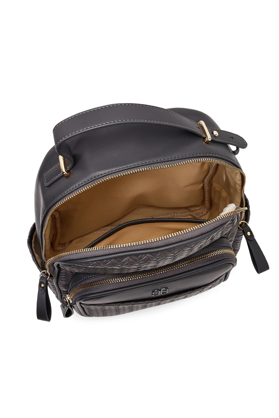 Women's Gray Printed Backpack