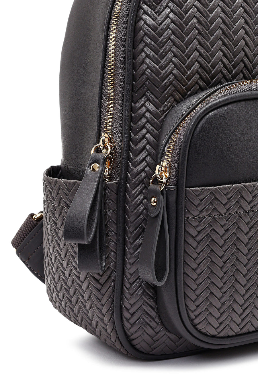 Women's Gray Printed Backpack