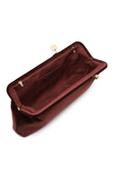 Kadın Kahverengi Uzun Askılı Kadife Portföy Çanta | Derimod